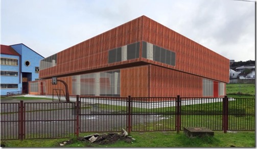 Dise&ntilde;o Gimnasio Escuela Oriente de Quell&oacute;n