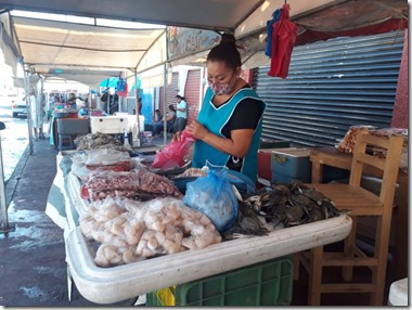 Vendedora de productos del mar