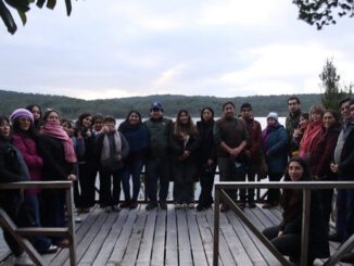 Delegación de comunidades mapuche-huilliche durante su gira técnica en Chiloé