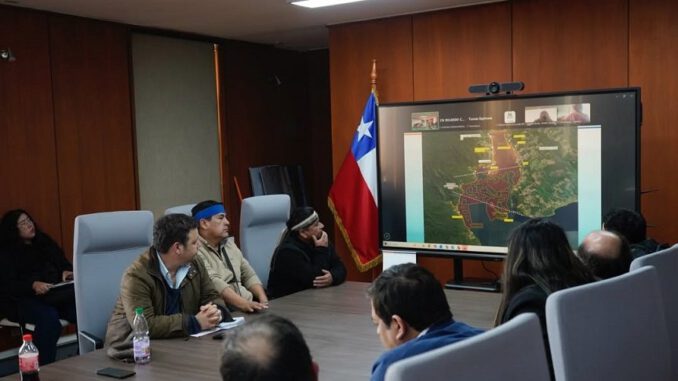 Vista panorámica del borde costero en la región de Los Lagos donde se tramitan solicitudes ECMPO