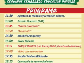 Integrantes de la Escuela Popular Campesina compartiendo actividades comunitarias y talleres agrícolas.