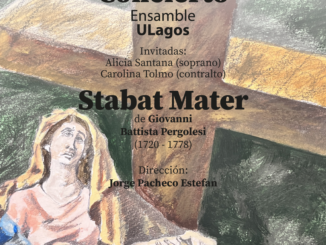 Ensamble musical de la Universidad de Los Lagos interpretando música sacra en una iglesia