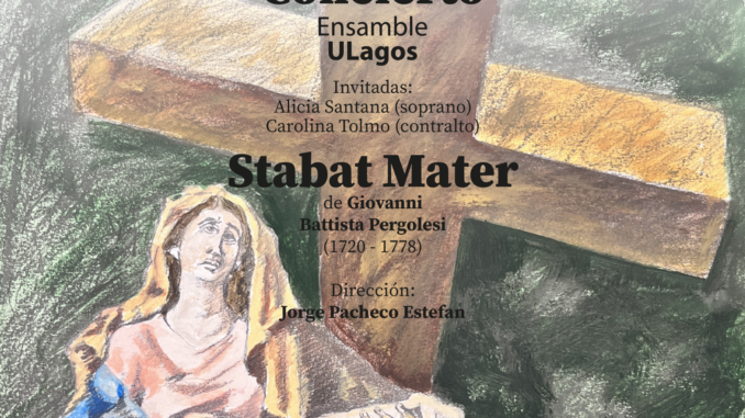 Ensamble musical de la Universidad de Los Lagos interpretando música sacra en una iglesia