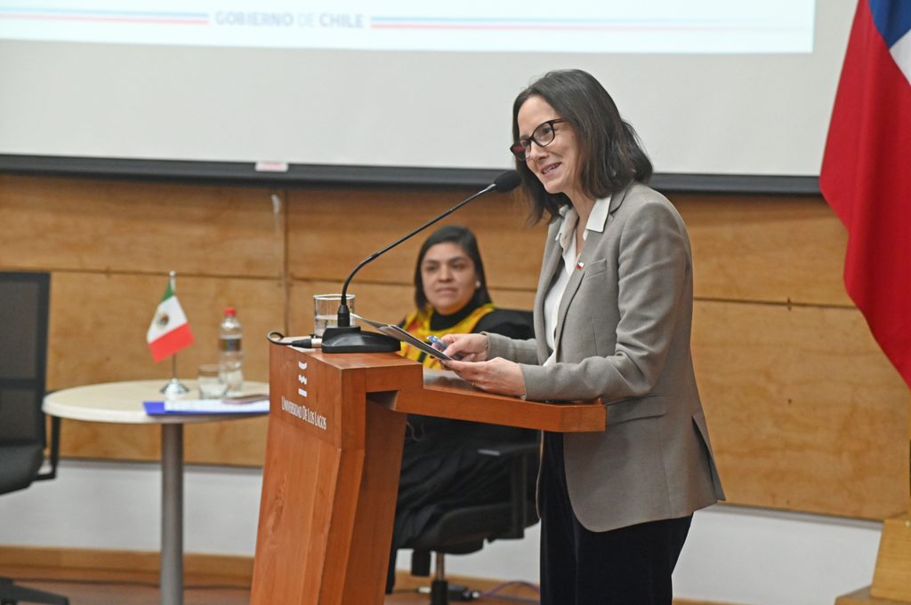 Rector de la Universidad de Los Lagos y autoridades diplomáticas en la Cumbre Económica Chile-México