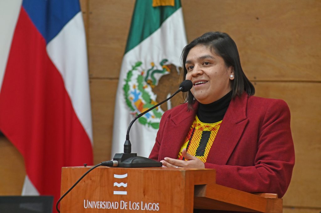 Rector de la Universidad de Los Lagos y autoridades diplomáticas en la Cumbre Económica Chile-México