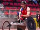 Maikol Sánchez, deportista de la Universidad de Los Lagos, entrenando en pista para competencias internacionales