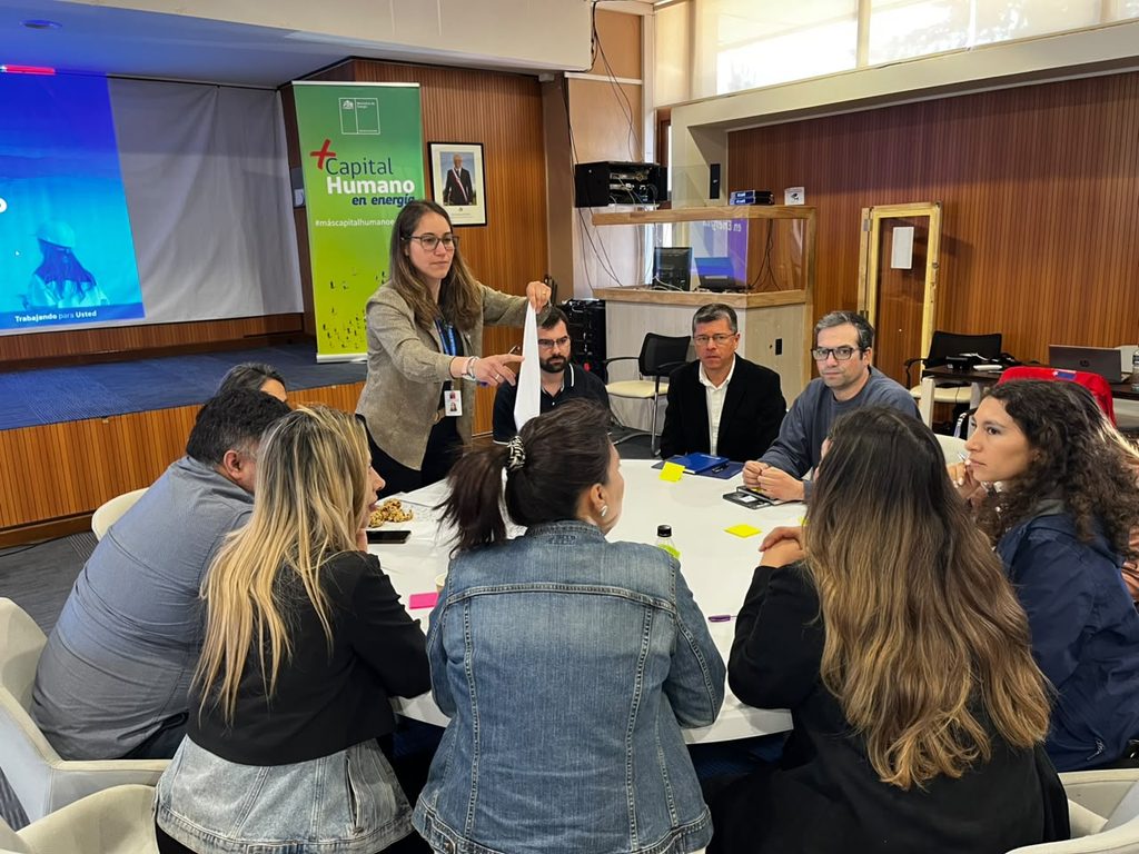 Reunión de la Mesa Regional de Capital Humano en Energía en la región de Los Lagos con autoridades y representantes.