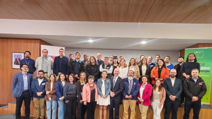 Reunión de la Mesa Regional de Capital Humano en Energía en la región de Los Lagos con autoridades y representantes.