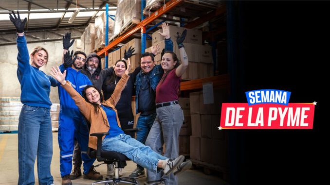 Emprendedores chilenos participando en talleres y actividades de la Semana de la Pyme 2026